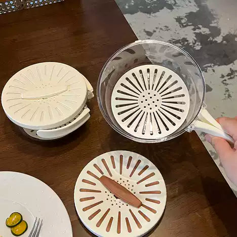 Multifunctional fruit and vegetable washing bowl