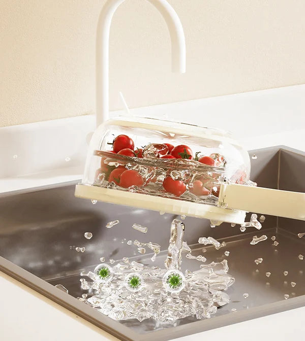 Multifunctional fruit and vegetable washing bowl