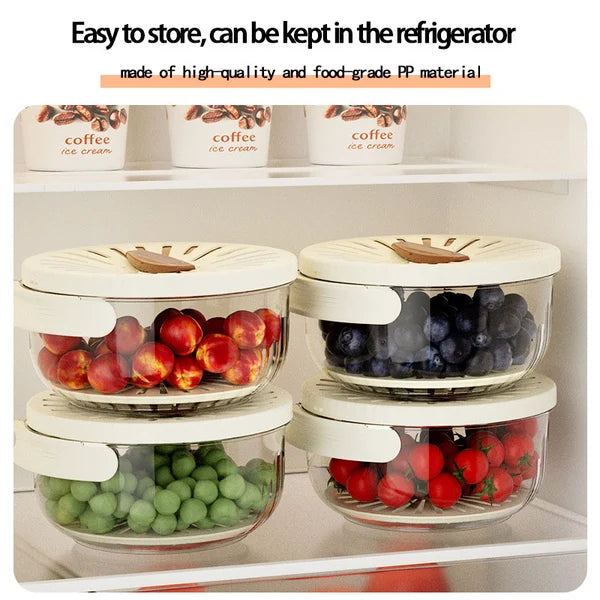 Multifunctional fruit and vegetable washing bowl